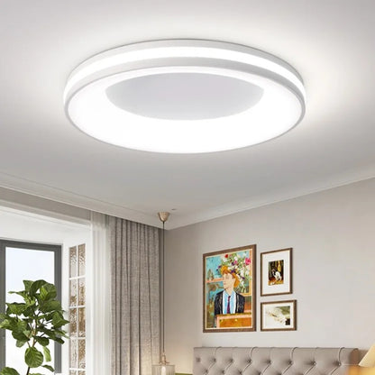 RoyaleGlow Modern LED Flush Mount Ceiling Light for Bedroom, Living Room