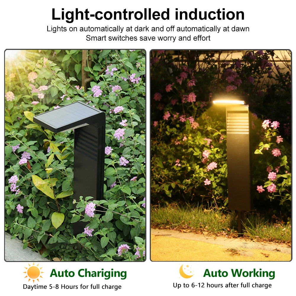 Solar LED Pathway Lights - Waterproof, Dual Color Solar Garden Lights - Only Warm