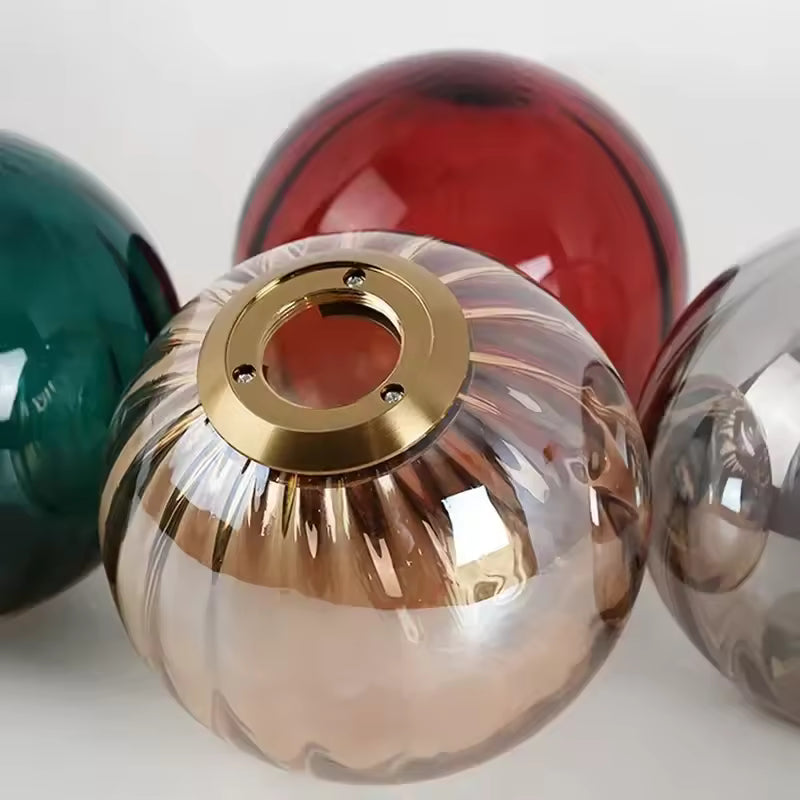 Luxora Nordic Water Pattern Glass Pendant Light with Warm Diffused Glow