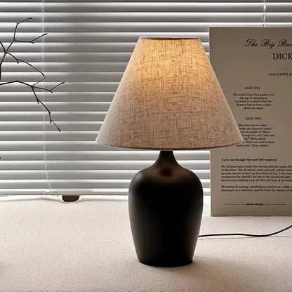 LuxRoyale Song-Vase Table Lamp Meiping-Inspired Minimalist Bedside Lamp For Calm Modern Spaces