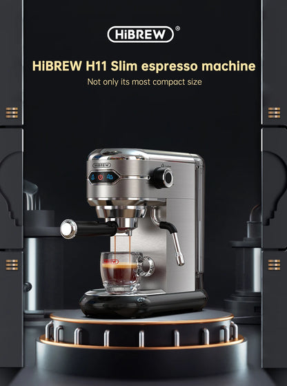 Slim Espresso Machine – 20-Bar Semi-Automatic Coffee Maker for ESE Pods & Ground Coffee