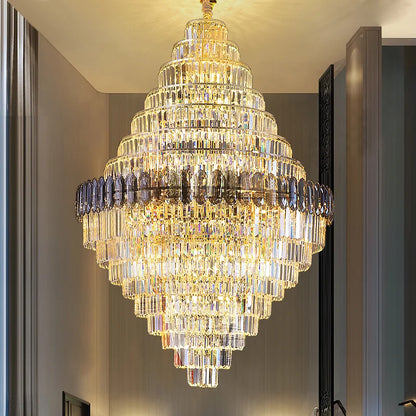 RoyaleGlow Anwar Crystal Chandelier Custom Size Luxury