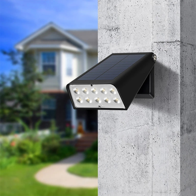 LuxRoyale Solar Light 90 Degree Adjustable Downlight, IP65 Outdoor LED Warm White Light