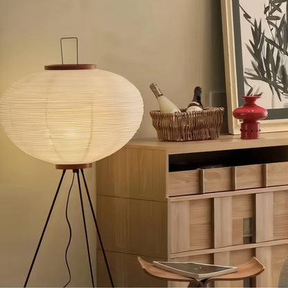 Royallure Minimalist Japanese Rice Paper Floor Lamp - Modern LED Lighting Solution