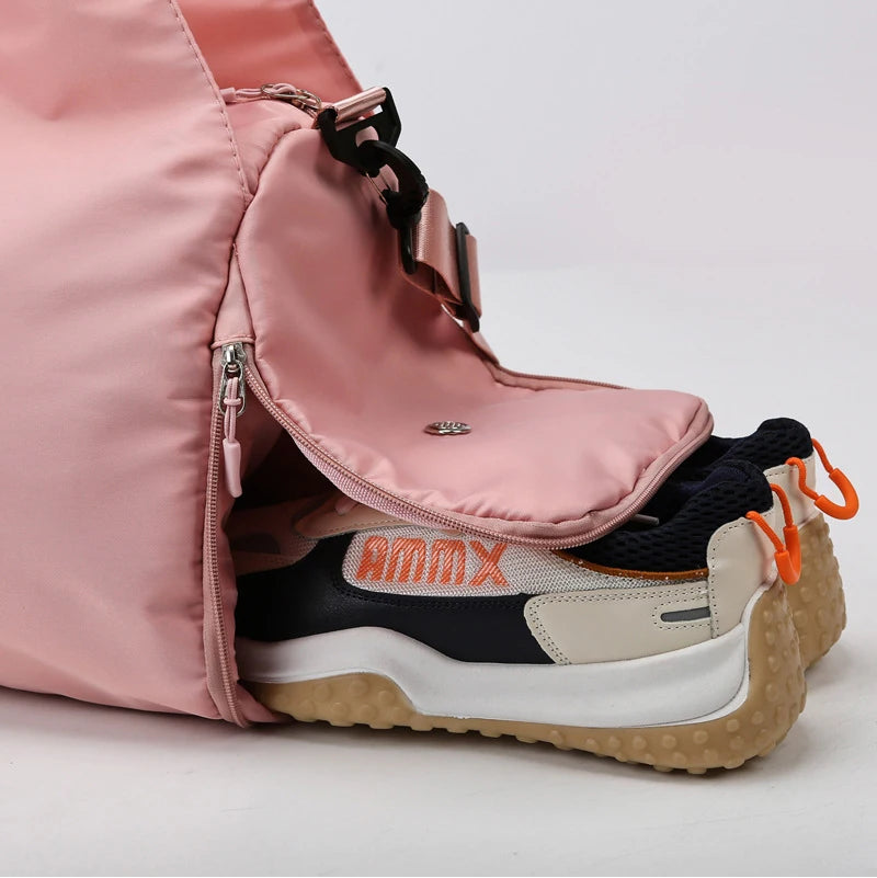 LuxRoyale Waterproof Gym Bag With Shoe Compartment - Lightweight Design for Travel
