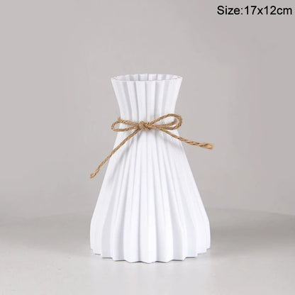 Royelux Nordic Ceramic Plastic Vase - Elegant Modern Home & Event Décor
