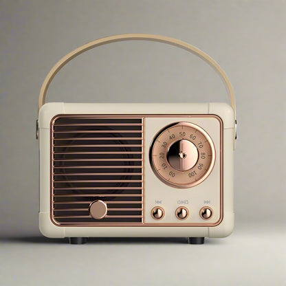 Portable Bluetooth Speaker – Retro-Style Multi-Mode Wireless Mini Speaker for Rich Sound