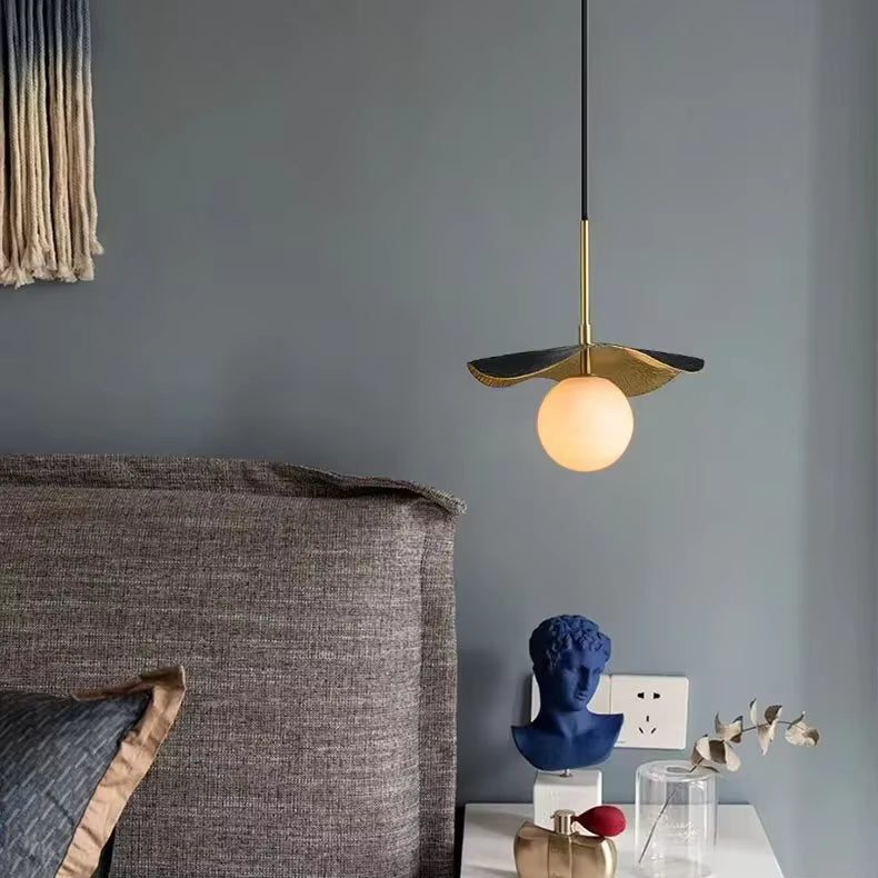 LuxRoyale Modern Alabaster Globe Pendant Light - Elegant Contemporary Design
