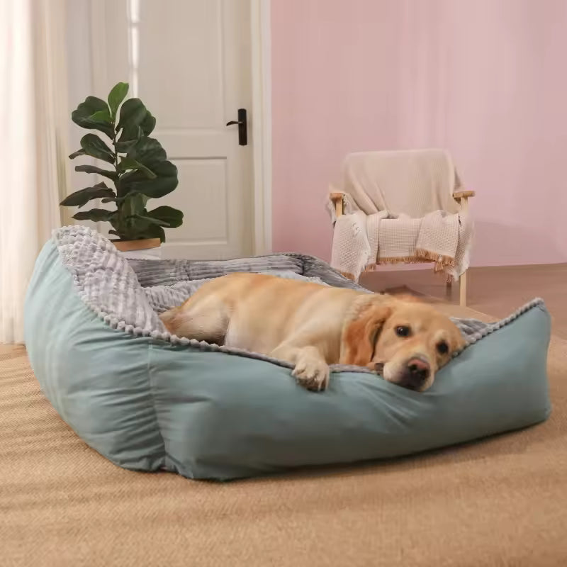 Pawelux All-Season Hypoallergenic Thick Dog Bed - Soft, Warm & Machine Washable