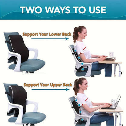 Luxora Ergonomic Lumbar Support Pillow for Office Chair and Car Seat