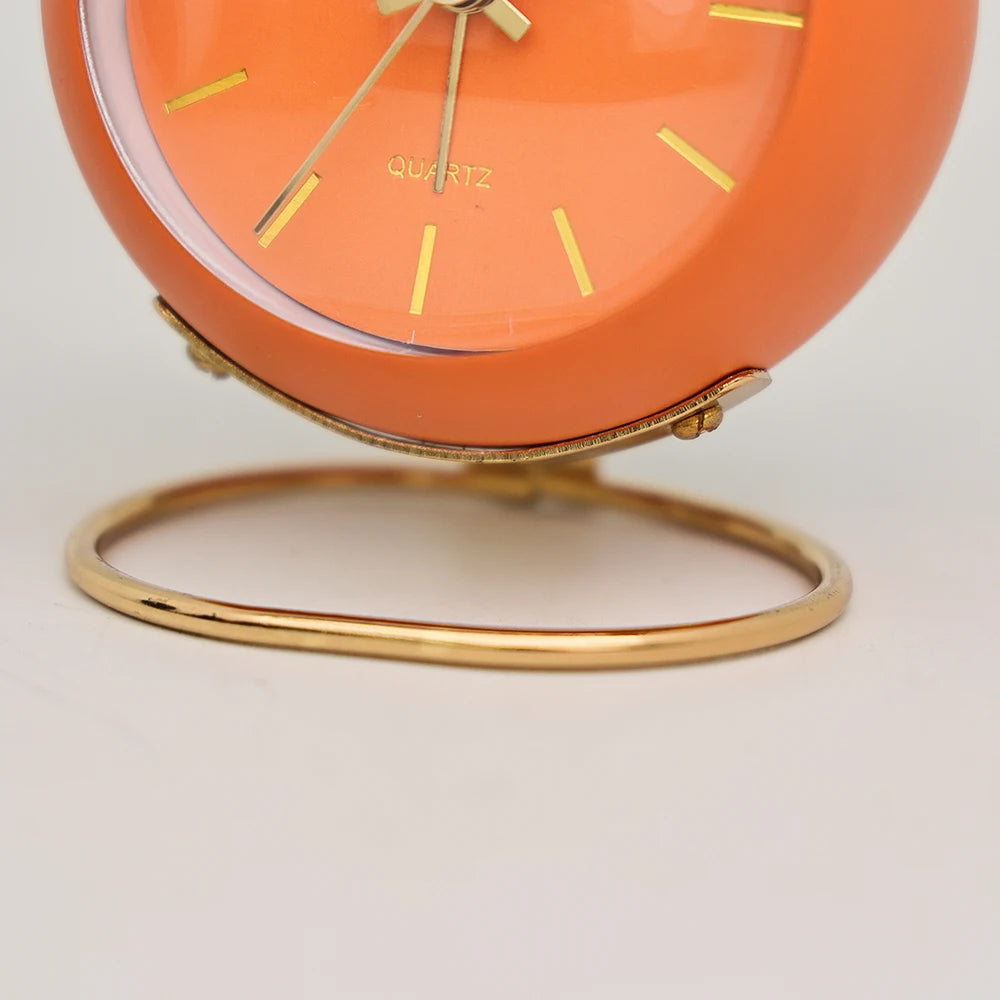 Luxora Nordic Analog  Desk Clock - Modern Table Clock with Silent Luminous Pointer