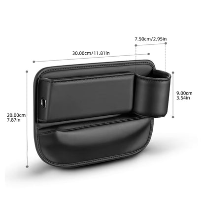 Luxora Car Seat Organizer with Cup Holder - Multifunctional Front Seat Storage Solution