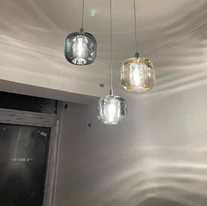 Luxora Modern Colored Glass Multi Pendant Chandelier for Dining Room & Living Room