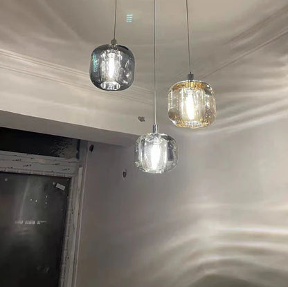 Luxora Modern Colored Glass Multi Pendant Chandelier for Dining Room & Living Room