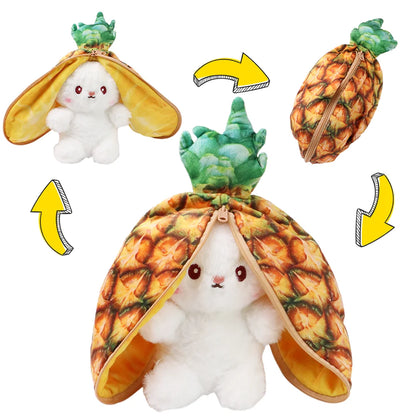 Royelux Fruit Bunny Plush Toy – Transformable Soft Stuffed Rabbit for Kids & Gifts