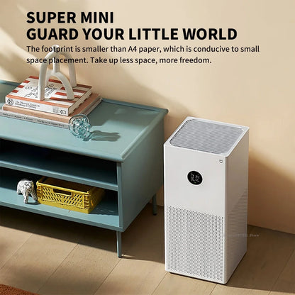 Royallure Smart Air Purifier for Home with LED Display, Quad Filtration, Low Noise, Compact Design