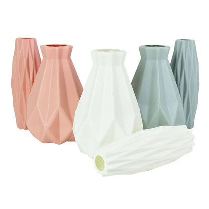 Royelux Nordic Ceramic Plastic Vase - Elegant Modern Home & Event Décor