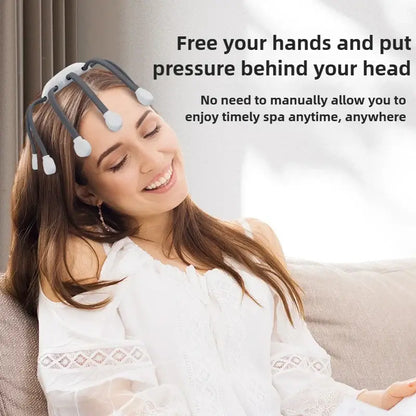 Royallure Electric Head Massager – Migraine Relief, Scalp Stimulator, Wired & USB Power