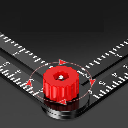 Royaleva Adjustable Aluminum Alloy Tile Work Folding Ruler
