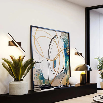 Rotatable LED Wall Light - Modern Lamp for Bedroom & Living Room - Black / 3 Colors