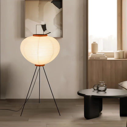 Royallure Minimalist Japanese Rice Paper Floor Lamp - Modern LED Lighting Solution