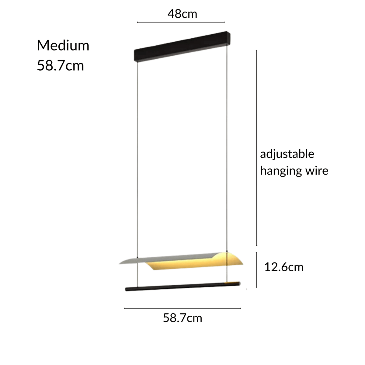Selene - Linear Pendant Light 10