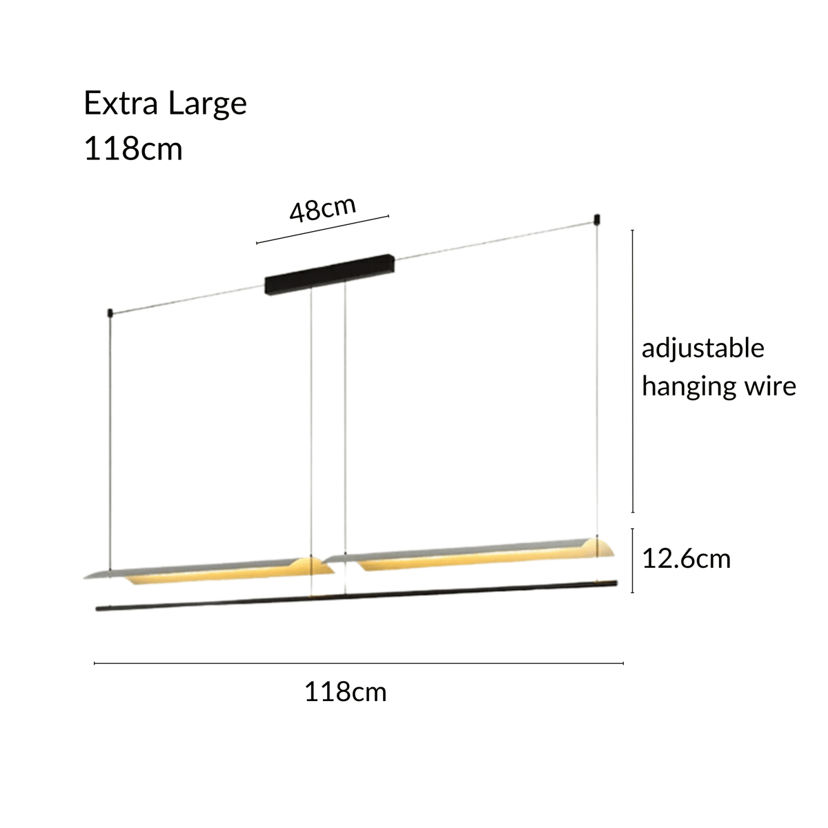 Selene - Linear Pendant Light 9