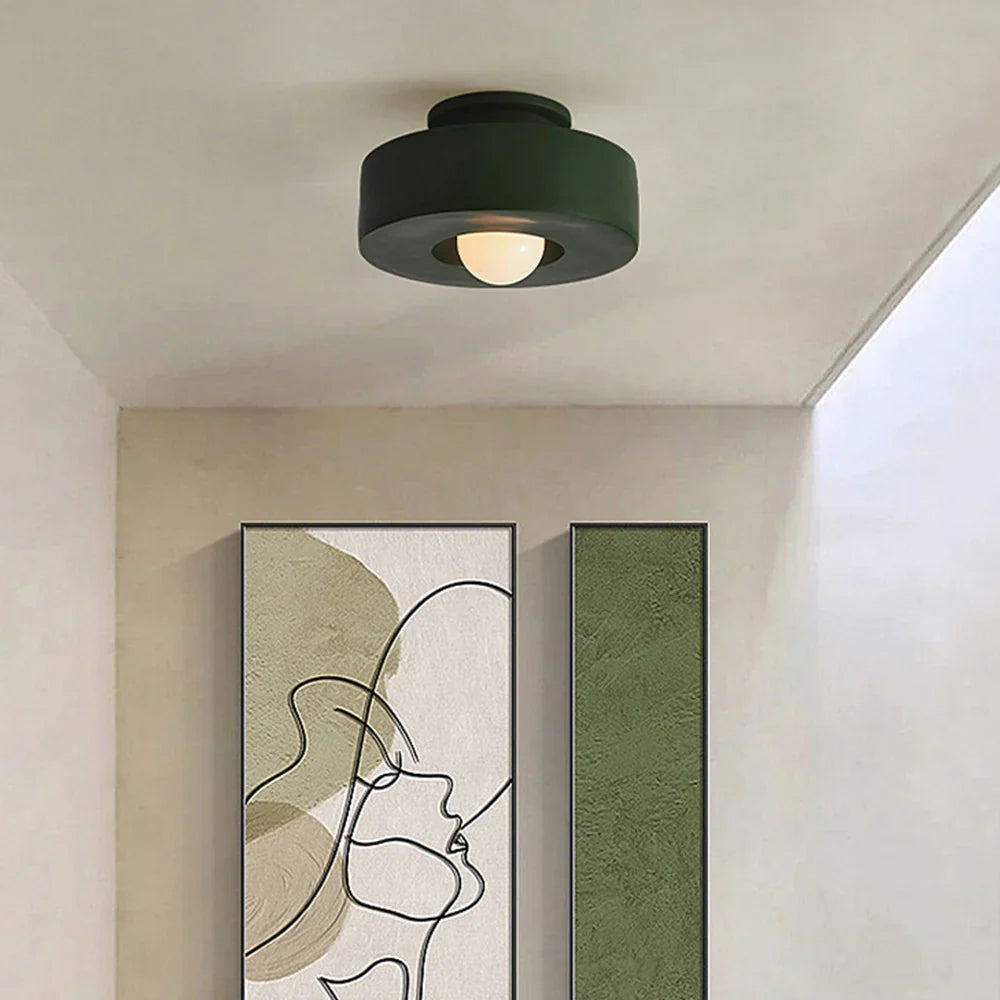RoyaleGlow Minimalist Modern Circular Ceiling Lamp - Flush Mount LED Light