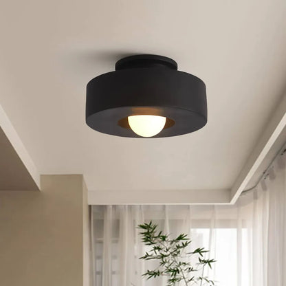 RoyaleGlow Minimalist Modern Circular Ceiling Lamp - Flush Mount LED Light