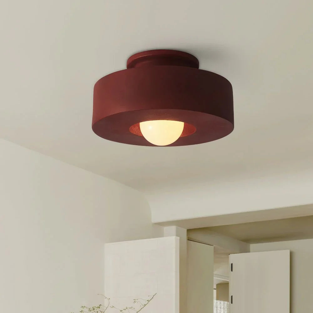 RoyaleGlow Minimalist Modern Circular Ceiling Lamp - Flush Mount LED Light