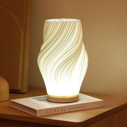 Lumora Serene Wavecrest Lamp - Modern Dimmable Wave-Shaped LED Light for Elegant Home Decor