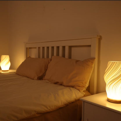 Lumora Serene Wavecrest Lamp - Modern Dimmable Wave-Shaped LED Light for Elegant Home Decor