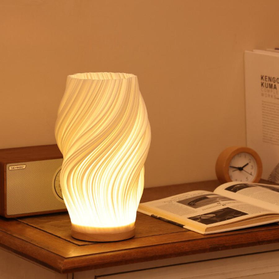 Lumora Serene Wavecrest Lamp - Modern Dimmable Wave-Shaped LED Light for Elegant Home Decor