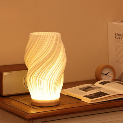 Lumora Serene Wavecrest Lamp - Modern Dimmable Wave-Shaped LED Light for Elegant Home Decor