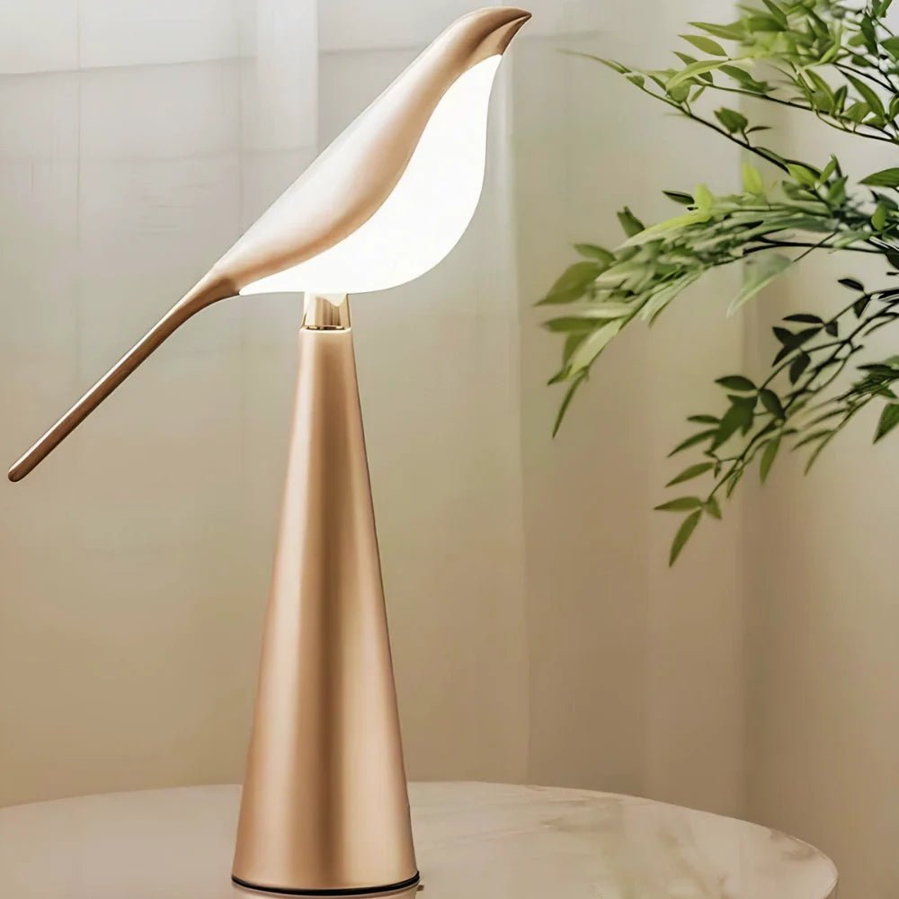 LuxRoyale Magpie Light Rotatable Lamp Head Three Brightness Levels Acrylic Metal