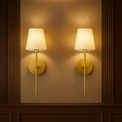 Set of 2 Wireless Wall Sconces with Remote & Rechargeable Bulbs – No Drill 0