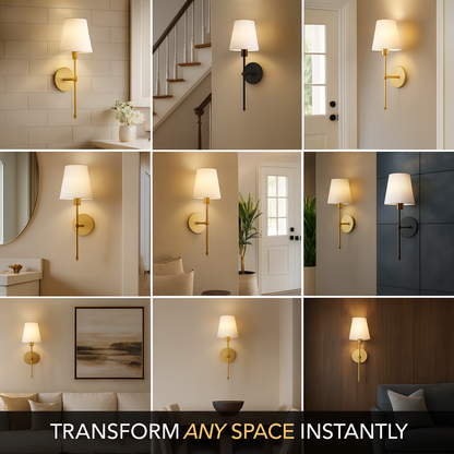 Set of 2 Wireless Wall Sconces with Remote & Rechargeable Bulbs – No Drill 4