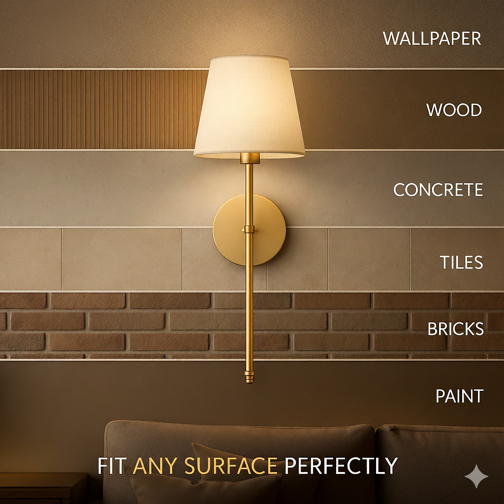 Set of 2 Wireless Wall Sconces with Remote & Rechargeable Bulbs – No Drill 5