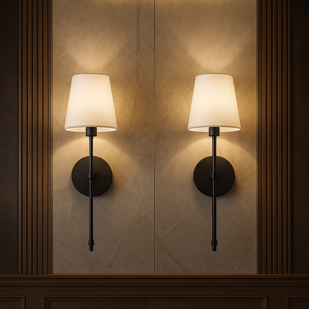 Set of 2 Wireless Wall Sconces with Remote & Rechargeable Bulbs – No Drill 8