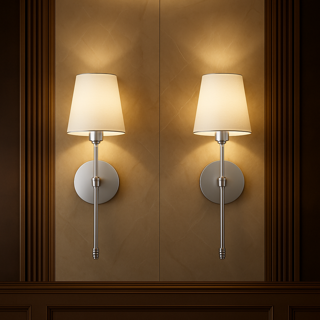 Set of 2 Wireless Wall Sconces with Remote & Rechargeable Bulbs – No Drill 9