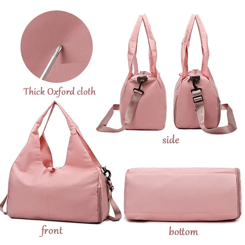 LuxRoyale Waterproof Gym Bag With Shoe Compartment - Lightweight Design for Travel