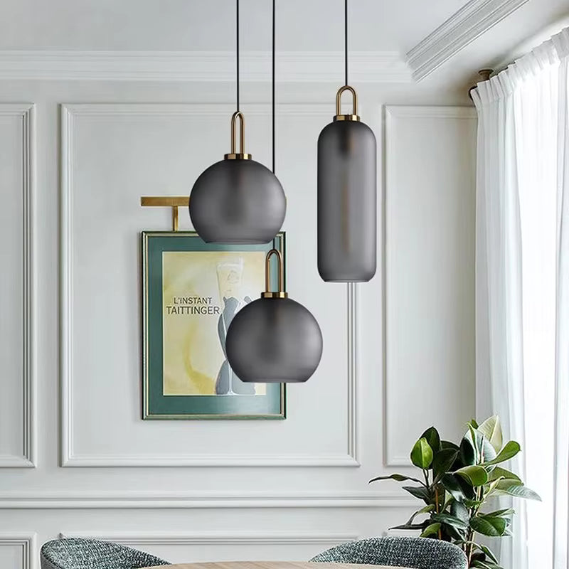Royelux Modern Glass Pendant Light Hanging Kitchen Fixture