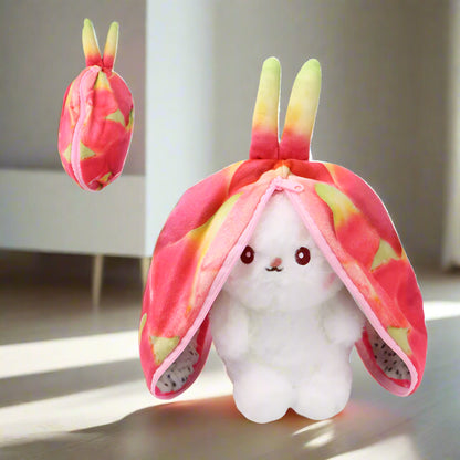 Royelux Fruit Bunny Plush Toy – Transformable Soft Stuffed Rabbit for Kids & Gifts