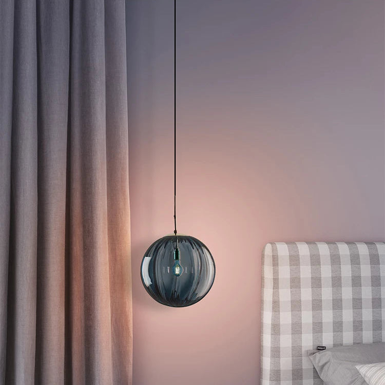 Luxora Modern LED Pendant Light - Minimalist Nordic Glass Ball Hanging Lamp