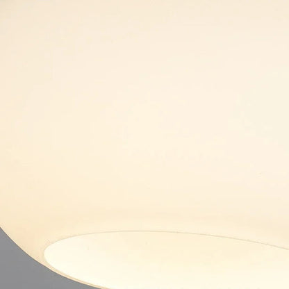 RoyaleGlow Modern Opal Glass Flush Mount Ceiling Light with Walnut & Copper Accents