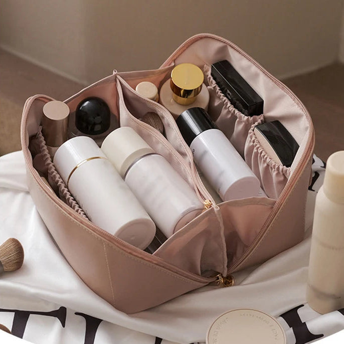 Luxora Travel Toiletry Bag for Women - Large Capacity Water-Resistant Makeup Organizer