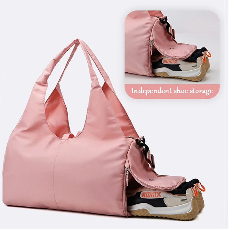 LuxRoyale Waterproof Gym Bag With Shoe Compartment - Lightweight Design for Travel