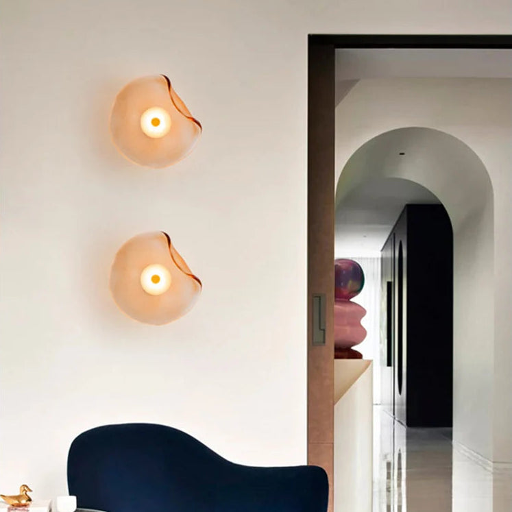 LuxRoyale Modern Minimalist Glass Wall Sconce - Hallway Ambient Glow