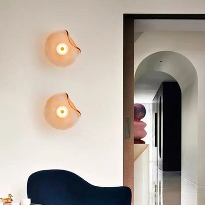 LuxRoyale Modern Minimalist Glass Wall Sconce - Hallway Ambient Glow