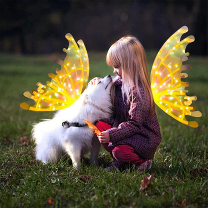 RoyaleGlow Electric Colorful Kids Adults LED Fairy Wings Costume